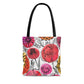 Floral and Polka Dots Tote