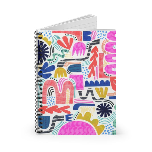 Pink Squiggle Spiral Notebook